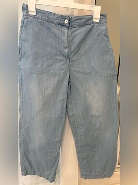 For the Republic Light Blue Women’s Wide-Leg Jeans Light Weight